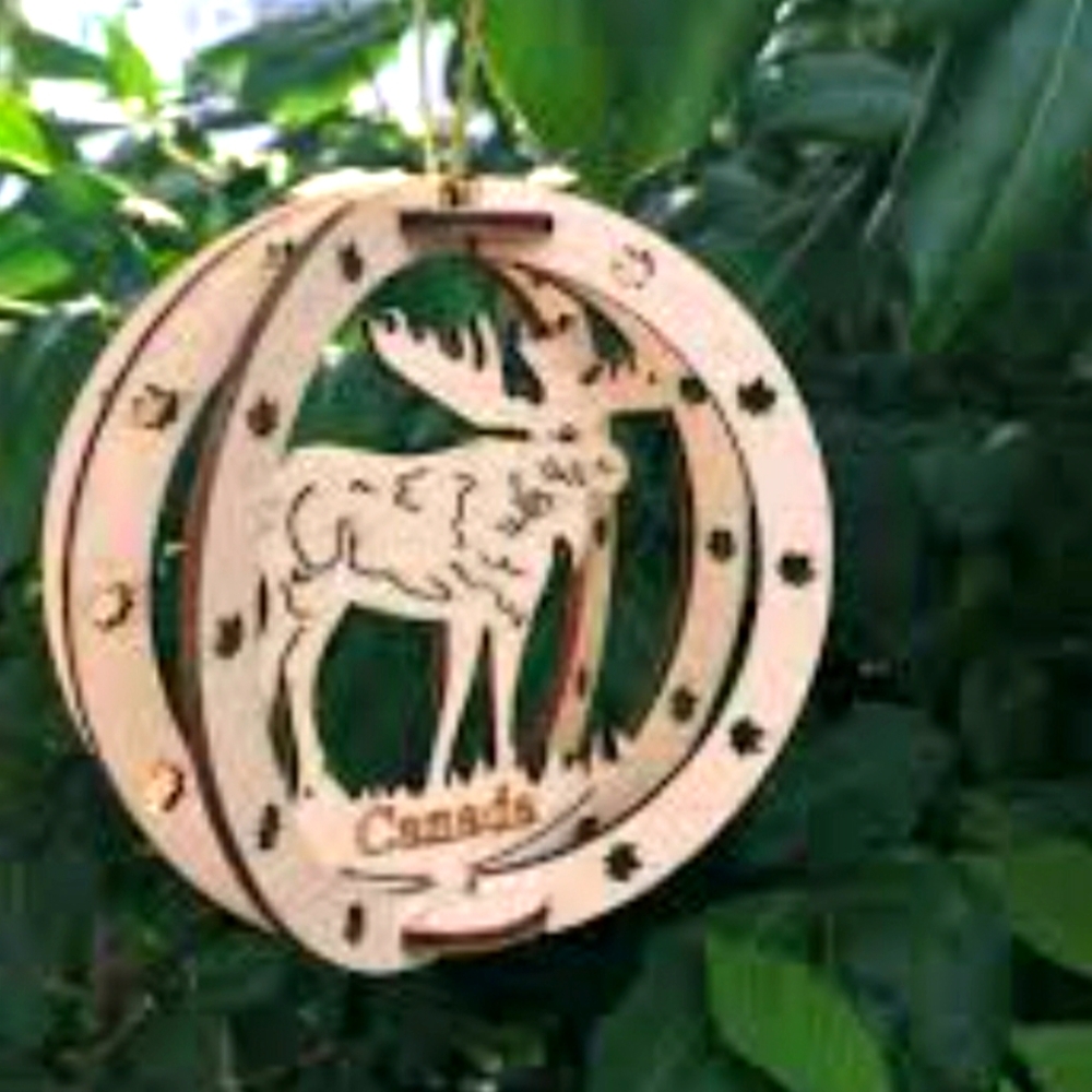 Moose Lightweight Christmas Ornament | Moose Hunter Gift, Wildlife